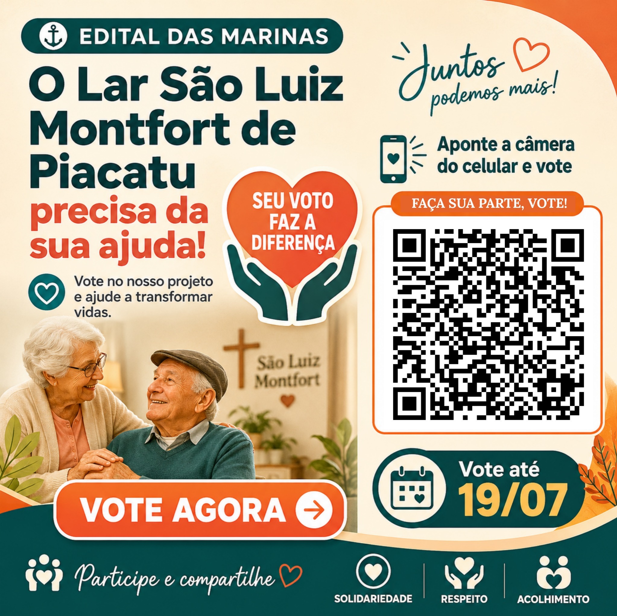 🧡 O Lar São Luiz Montfort de Piacatu precisa da sua ajuda!
